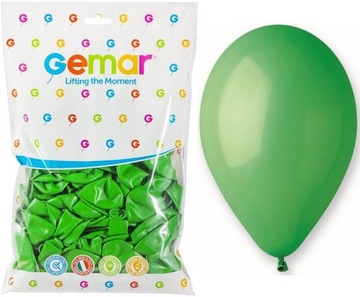 BALONY Pastelowe ZIELONE 30cm 100szt GEMAR