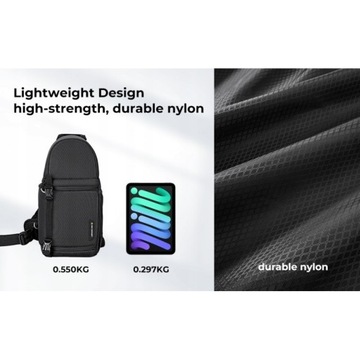 Рюкзак K&F Сумка для фотоаппарата на одно плечо БЫСТРЫЙ БОКОВОЙ ДОСТУП