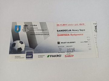SANDECJA NOWY SĄCZ - ZAWISZA BYDGOSZCZ 05-11-2011
