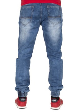 Spodnie męskie jogger jeans W:35 92 CM granat