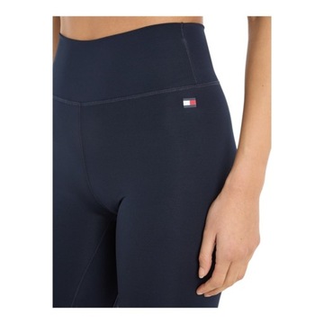 TOMMY HILFIGER DÁMSKE CYKLISTICKÉ LEGÍNY ESS FLAG HW FITTED S TMAVOMODRÉ r.XS