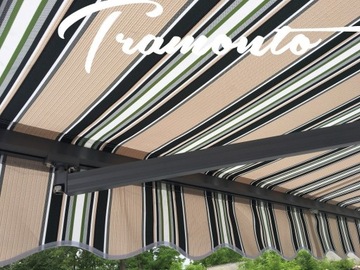 Террасная маркиза АНТРАЦИТ 400х300 Бежево-Зеленый СТД