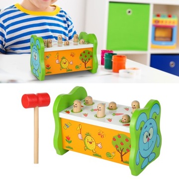 Деревянная игрушка-колотка настольная