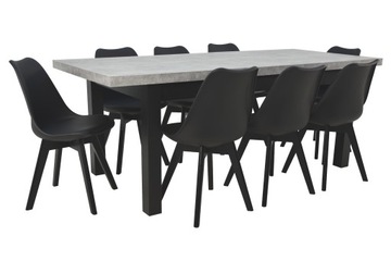 Komplet 8x krzesła SKANDYNAWSKIE + stół LAMINAT