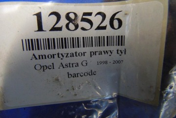 OPEL ASTRA G 1.4 16V TLUMIČ PRAVÝ ZADNÍ