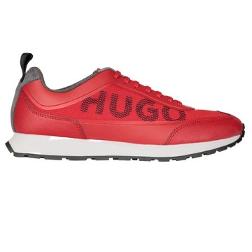 HUGO BOSS męskie sneakersy skórzane buty męskie RED NOWOŚĆ roz 41