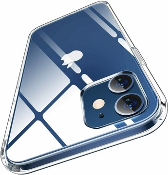 ЧЕХОЛ ДЛЯ IPHONE 12 MINI ПРОЗРАЧНЫЙ ТОНКИЙ КОРПУС ПРОЗРАЧНЫЙ + 9H СТЕКЛО