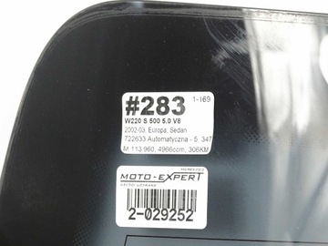 MERCEDES S TŘÍDA W220 SKLO (OKNO) ZADNÍ