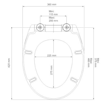 SEDESKA WC SEDESKA TWARDY WYPINANA для KOŁO ROCA CERSANIT