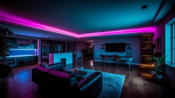 НЕОНОВЫЕ СВЕТОДИОДНЫЕ ЛЕНТЫ 12В 5М БЛОК ПИТАНИЯ ФИОЛЕТОВЫЙ NEON LED FLEX 12В ФИОЛЕТОВЫЙ