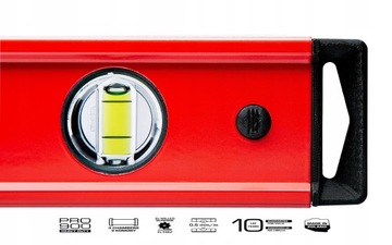 PRO POZIOMICA PRO600 HEAVY DUTY RED 80CM