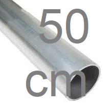 Rura rurka aluminiowa okrągła fi 50mm x 2mm -50cm