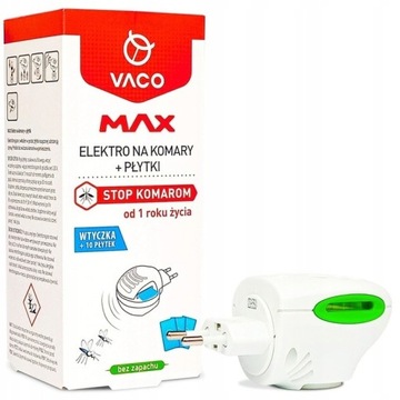 VACO ELEKTRO NA KOMARY MAX + PŁYTKI 10szt.