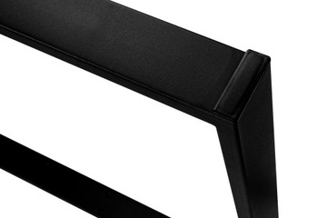 NOGI DO STOŁU METALOWE 40x72 cm PROFIL 4x2 cm CZARNE BIAŁE LOFT INDUSTRIAL