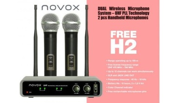 mikrofony bezprzewodowe NOVOX FREE H2