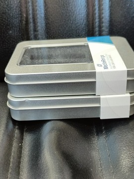 2x Металлическая коробка. Коллекционный футляр для карт Pendrive/MediaRange.