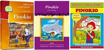 Pinokio Lektura + Opracowanie + Bajka ZESTAW