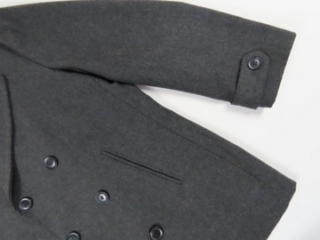 TU__ДВОЙНОЙ ПАЛЬТО СЕРОЕ ШЕРСТЬ__L