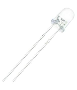 Dioda LED 5mm biała 10 sztuk