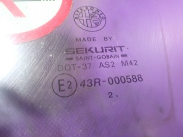 ALFA ROMEO 147 HB 5D 00-10 SKLO (OKNO) DVEŘE LEVÝ PŘEDNÍ