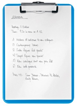 Блокнот для записей Leitz Wow формата А4, синий.