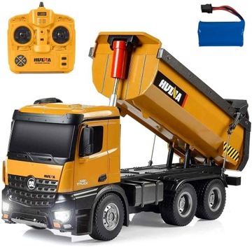 DUŻA WYWROTKA ZDALNIE STEROWANA AUTO RC 4x4 METAL MOCNA - ŁADOWNOŚĆ 10 KG !
