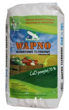 Wapno DO STAWU 70% nawozowe tlenkowe SYPKIE 20kg Agria