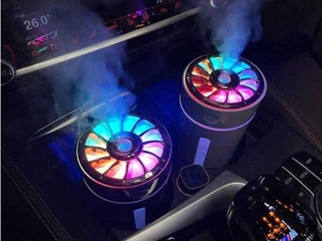 Автомобильный увлажнитель воздуха, диффузор + 7 USB-фильтров RGB для автомобиля