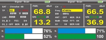 КОМБО-метр DVB-S2 DVB-T DVB-T2 DVB-C Меню PL
