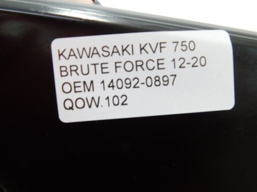 OSŁONA TŁUMIKA WYDECHU KAWASAKI KVF 750 BRUTE FORCE 12-20 OEM 14092-0897