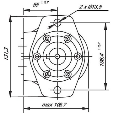 BMR160 Орбитальный гидромотор SMR160 ФИ-25м