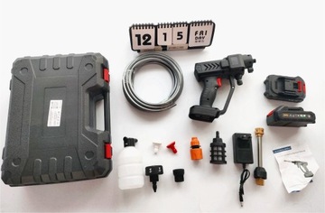 MYJKA CIŚNIENIOWA AKUMULATOROWA MOCNA + 2 X BATERIA 24V +SKRZYNKA