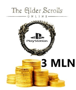 ELDER SCROLLS ONLINE ESO 3 MLN GOLD ZLOTO EU PS