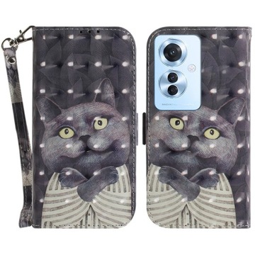 ETUI Z KLAPKĄ DO OPPO RENO11 F 5G CASE WALLET PORTFEL OBUDOWA POKROWIEC