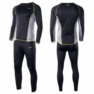 BIELIZNA MĘSKA TERMOAKTYWNA HI-TEC TERMICZNA KOMPLET KOSZULKA LEGGINSY XL
