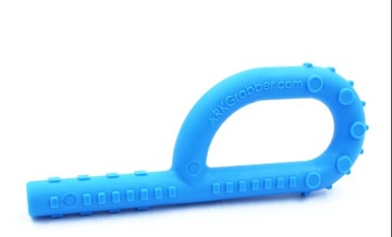 ARK GRABBER TUBE GRYZAK LOGOPEDYCZNY MIĘKKI Z WYPUSTKAMI KOLOR BŁĘKITNY