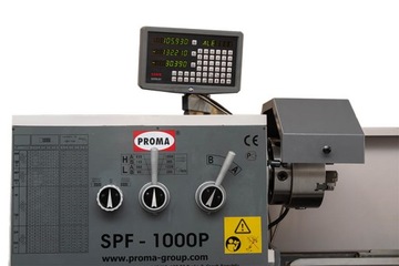 Tokarka uniwersalna 1 000 mm z odczytem cyfrowym PROMA SPF-1000P+0 +GRATISY