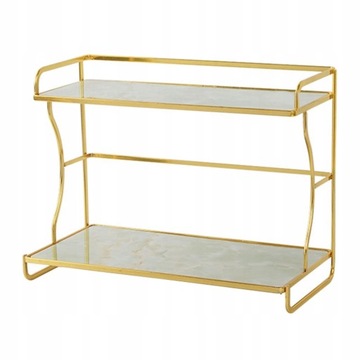 Organizer na blat łazienkowy Golden Frame Taca do