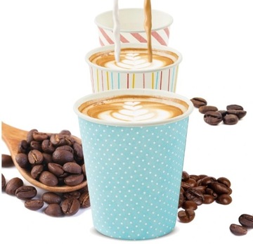 КРУЖКИ, ОДНОРАЗОВЫЕ БУМАЖНЫЕ Стаканчики ДЛЯ КОФЕ, ЧАЯ, ХОЛОДНЫХ НАПИТКОВ, 50 ШТ.