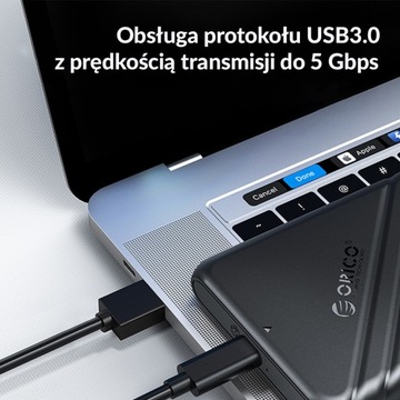 Корпус Orico для твердотельного накопителя SATA 2,5 дюйма, USB 3.1, черный, 5 Гбит/с