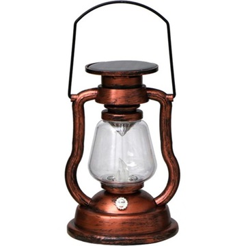 Retro solarna lampa naftowa LED