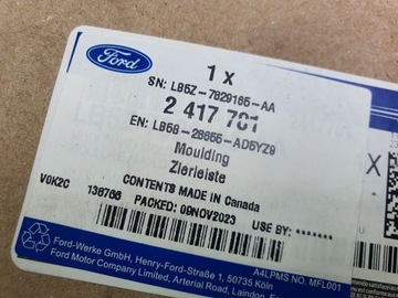 НАКЛАДКА НА КРЫЛО ЛЕВАЯ ПРАВАЯ ЗАДНЯЯ FORD EXPLORER 20- LB5B