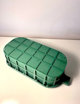 Цветочек без ручки ГРАНАТ с флористической губкой, ВЛАЖНЫЙ, ОВАЛ