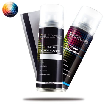 НАБОР E-PAINT SHOP АВТОМОБИЛЬНАЯ КРАСКА + ПРОЗРАЧНАЯ КРАСКА ЛЮБОГО ЦВЕТА