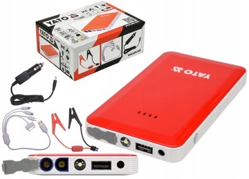 ЗАПУСКОВОЕ УСТРОЙСТВО YATO POWERBANK USB 7500МАч С ФУНКЦИЕЙ ЗАПУСКА АВТОМОБИЛЯ