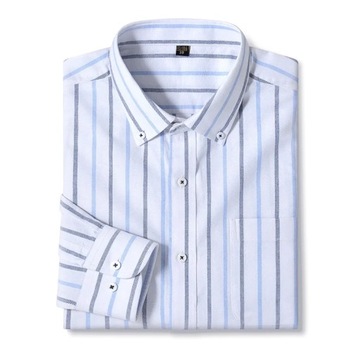 100% Men's Business Casual Cotton Oxford Shirt Sin