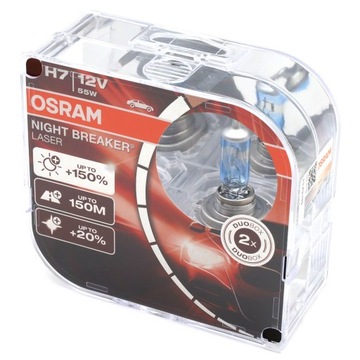 Żarówki H7 Osram Night Braker Laser +150%