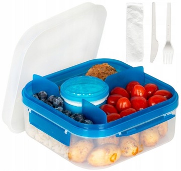 LUNCHBOX POJEMNIK NA ŻYWNOŚĆ ŚNIADANIE PRZEGRÓDKI