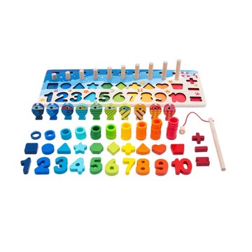 Деревянные фигурки Монтессори «Рыбка» Abacus IW143