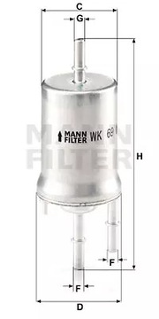 MANN FILTR PALIVA AUDI TT (8J3)